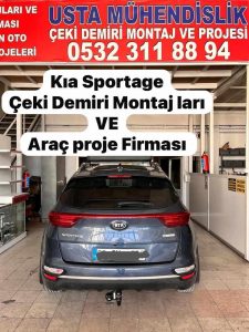 kıa sportage çeki demiri takma baglama montajı ve araç proje firması ankara usta mühendislik 05323118894